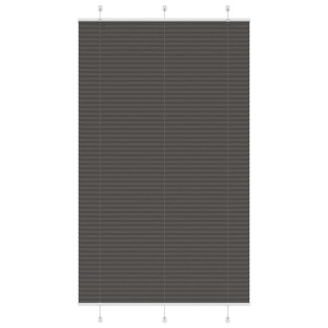 vidaXL Plissé rolgordijn 120x200cm stofbreedte 119,4cm polyester zwart