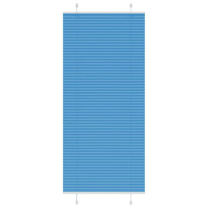 vidaXL Plissé rolgordijn 85x200 cm stofbreedte 84,4 cm polyester blauw