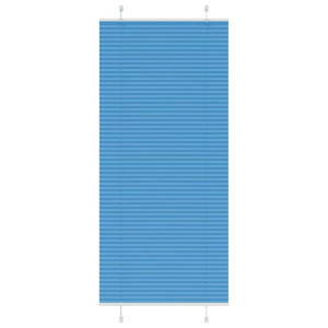 vidaXL Plissé rolgordijn 95x200 cm stofbreedte 94,4 cm polyester blauw