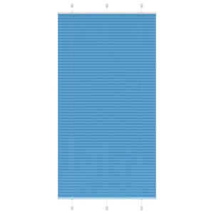 vidaXL Plissé rolgordijn 105x200cm stofbreedte 104,4cm polyester blauw