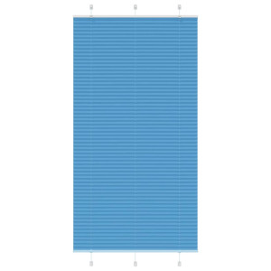 vidaXL Plissé rolgordijn 110x200cm stofbreedte 109,4cm polyester blauw