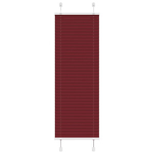 vidaXL Plissé rolgordijn 50x100 cm stofbreedte 49,4 cm bordeauxrood