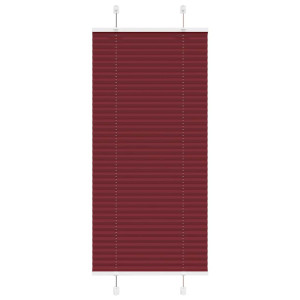 vidaXL Plissé rolgordijn 55x100 cm stofbreedte 54,4 cm bordeauxrood