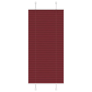 vidaXL Plissé rolgordijn 60x100 cm stofbreedte 59,4 cm bordeauxrood