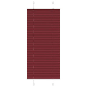 vidaXL Plissé rolgordijn 65x100 cm stofbreedte 64,4 cm bordeauxrood