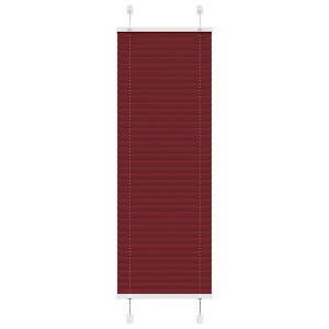 vidaXL Plissé rolgordijn 40x150 cm stofbreedte 39,4 cm bordeauxrood