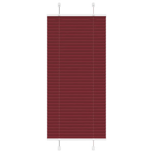 vidaXL Plissé rolgordijn 55x150 cm stofbreedte 54,4 cm bordeauxrood