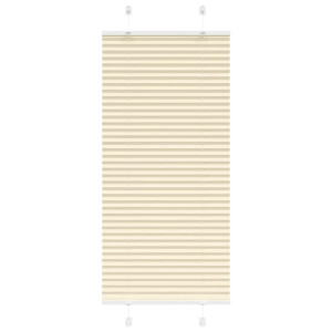 vidaXL Plissé rolgordijn 55x100 cm stofbreedte 54,4 cm polyester crème