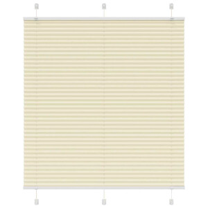 vidaXL Plissé rolgordijn 120x150cm stofbreedte 119,4cm polyester crème