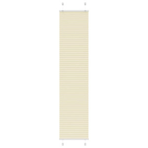 vidaXL Plissé rolgordijn 40x200 cm stofbreedte 39,4 cm polyester crème