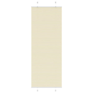 vidaXL Plissé rolgordijn 75x200 cm stofbreedte 74,4 cm polyester crème