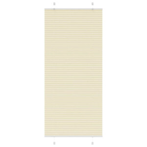 vidaXL Plissé rolgordijn 90x200 cm stofbreedte 89,4 cm polyester crème