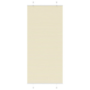 vidaXL Plissé rolgordijn 90x200 cm stofbreedte 89,4 cm polyester crème