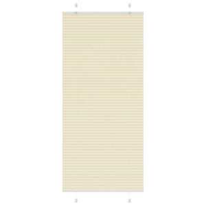 vidaXL Plissé rolgordijn 95x200 cm stofbreedte 94,4 cm polyester crème