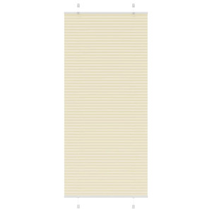 vidaXL Plissé rolgordijn 95x200 cm stofbreedte 94,4 cm polyester crème