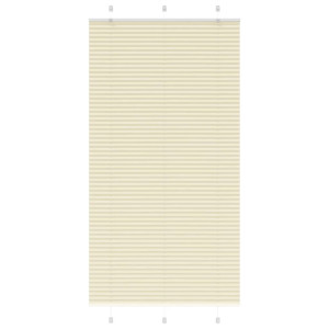 vidaXL Plissé rolgordijn 105x200cm stofbreedte 104,4cm polyester crème