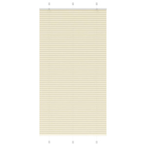 vidaXL Plissé rolgordijn 105x200cm stofbreedte 104,4cm polyester crème