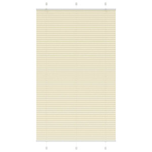 vidaXL Plissé rolgordijn 110x200cm stofbreedte 109,4cm polyester crème