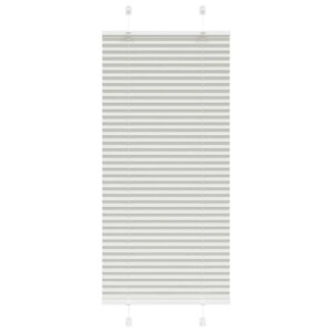 vidaXL Plissé rolgordijn 55x100 cm stofbreedte 54,4 cm lichtgrijs