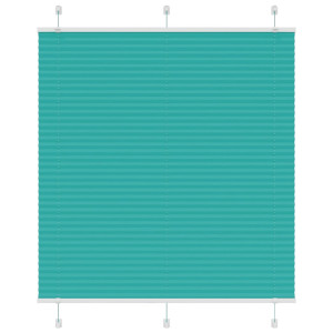 vidaXL Plissé rolgordijn 120x100cm stofbreedte 119,4cm petrol groen