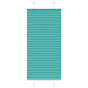 vidaXL Plissé rolgordijn 60x150 cm stofbreedte 59,4 cm petrol groen