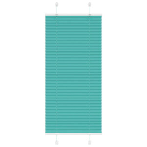 vidaXL Plissé rolgordijn 65x150 cm stofbreedte 64,4 cm petrol groen