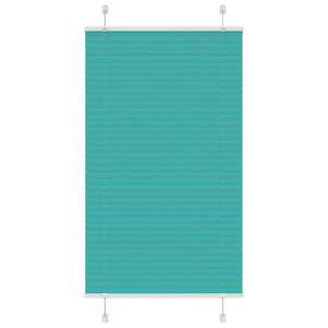 vidaXL Plissé rolgordijn 70x150 cm stofbreedte 69,4 cm petrol groen