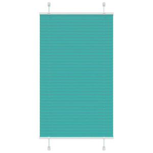 vidaXL Plissé rolgordijn 80x150 cm stofbreedte 79,4 cm petrol groen