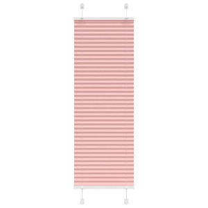 vidaXL Plissé rolgordijn 40x100 cm stofbreedte 39,4 cm polyester roze