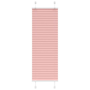 vidaXL Plissé rolgordijn 45x100 cm stofbreedte 44,4 cm polyester roze