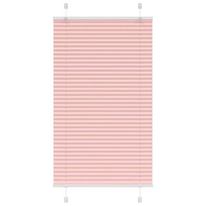 vidaXL Plissé rolgordijn 75x100 cm stofbreedte 74,4 cm polyester roze