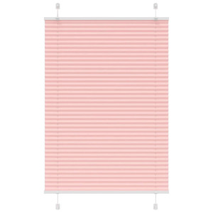 vidaXL Plissé rolgordijn 85x100 cm stofbreedte 84,4 cm polyester roze