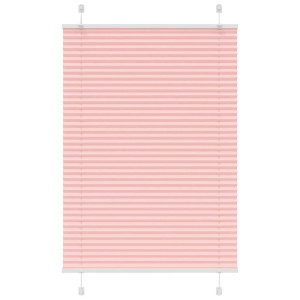 vidaXL Plissé rolgordijn 95x100 cm stofbreedte 94,4 cm polyester roze