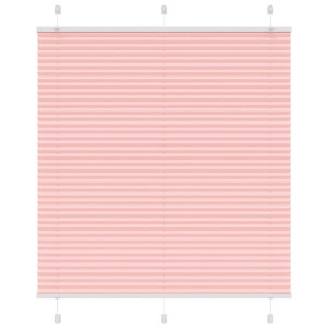 vidaXL Plissé rolgordijn 120x100cm stofbreedte 119,4cm polyester roze