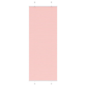 vidaXL Plissé rolgordijn 75x200 cm stofbreedte 74,4 cm polyester roze