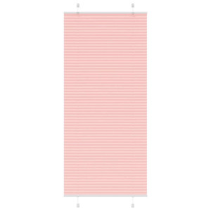 vidaXL Plissé rolgordijn 85x200 cm stofbreedte 84,4 cm polyester roze