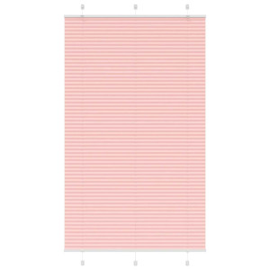 vidaXL Plissé rolgordijn 120x200cm stofbreedte 119,4cm polyester roze