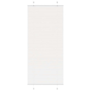 vidaXL Plissé rolgordijn 85x200 cm stofbreedte 84,4 cm polyester wit