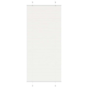 vidaXL Plissé rolgordijn 90x200 cm stofbreedte 89,4 cm polyester wit