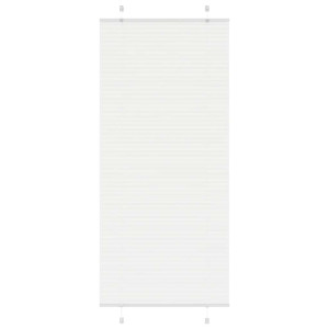 vidaXL Plissé rolgordijn 95x200 cm stofbreedte 94,4 cm polyester wit