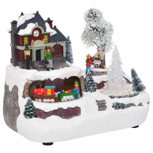 vidaXL Kerst Tafeldecoratie Multikleur 23.5 x 16 x 18.5 cm Kunststof