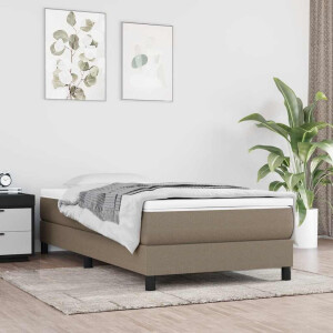 vidaXL Pocketveringmatras voor kinderen 80x160 cm stof taupe
