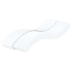 vidaXL Schuimmatras hardheid H2 H3 90x220 cm wit