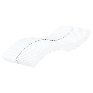 vidaXL Schuimmatras hardheid H2 H3 100x220 cm wit