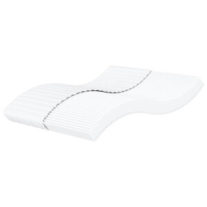 vidaXL Schuimmatras hardheid H2 H3 180x220 cm wit