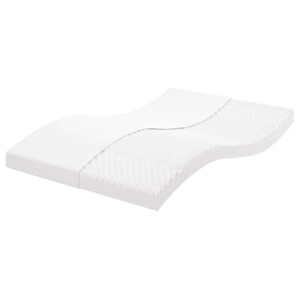 vidaXL Schuimmatras 7 zones hardheid 20 ILD 140x210 cm wit