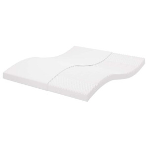 vidaXL Schuimmatras 7 zones hardheid 20 ILD 200x210 cm wit