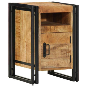 vidaXL Nachtkastje 40x40x59 cm Massief ruw hout Mango