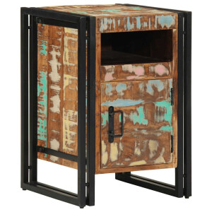 vidaXL Nachtkastje 40x40x59 cm Massief hout gerecycled