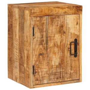 vidaXL Nachtkastje Bruin 35 x 33 x 48 cm Massief Mango Hout